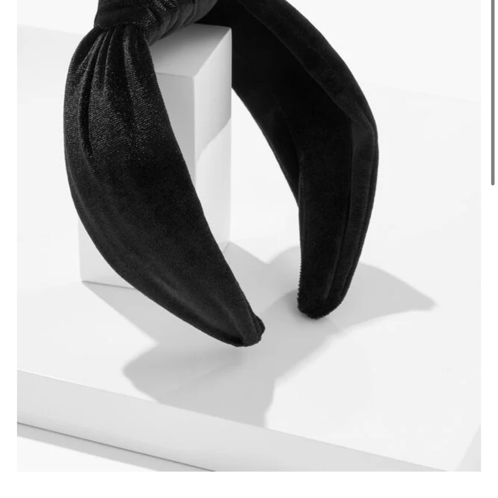 Talbots Black Velvet Headband
